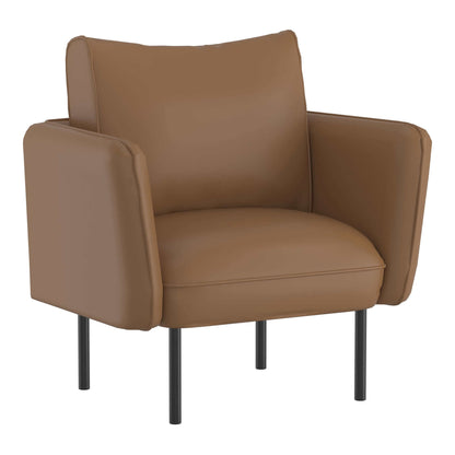 Ryker Accent Chair in Saddle and Black