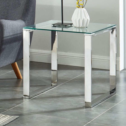 Zevon Accent Table in Silver