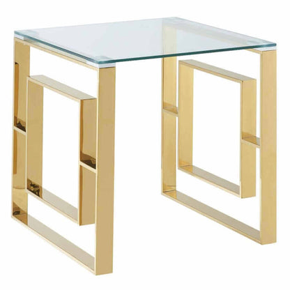 Eros Accent Table in Gold or Silver