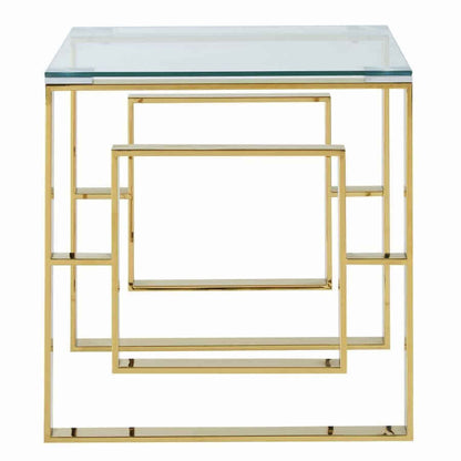 Eros Accent Table in Gold or Silver