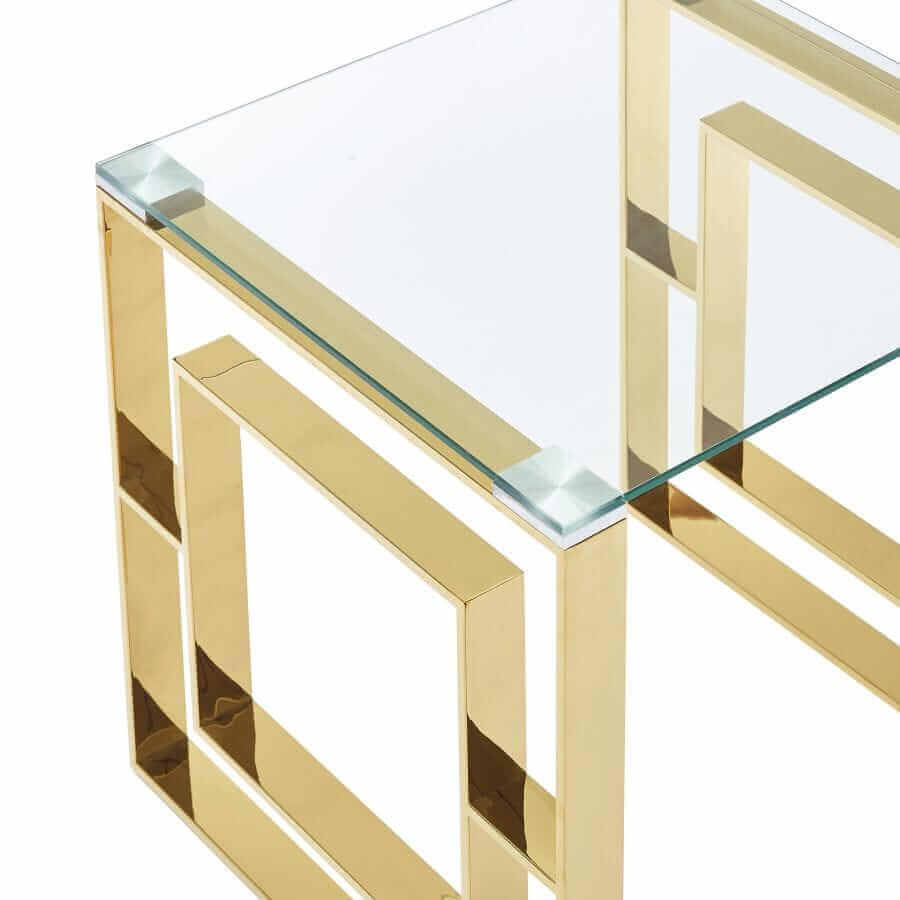 Eros Accent Table in Gold or Silver