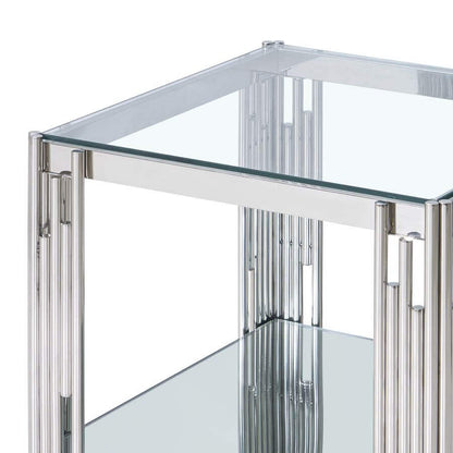 Estrel Large Accent Table in Gold or Chrome