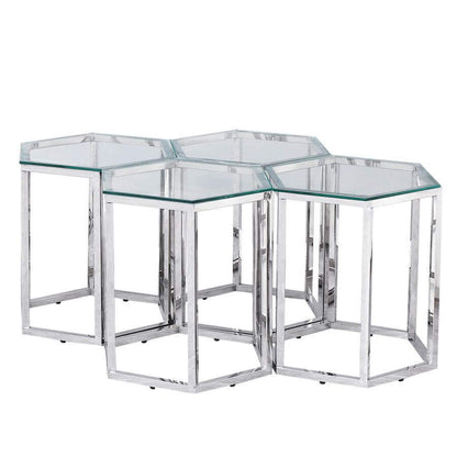 Fleur Accent Table in Gold or Silver (clearance)