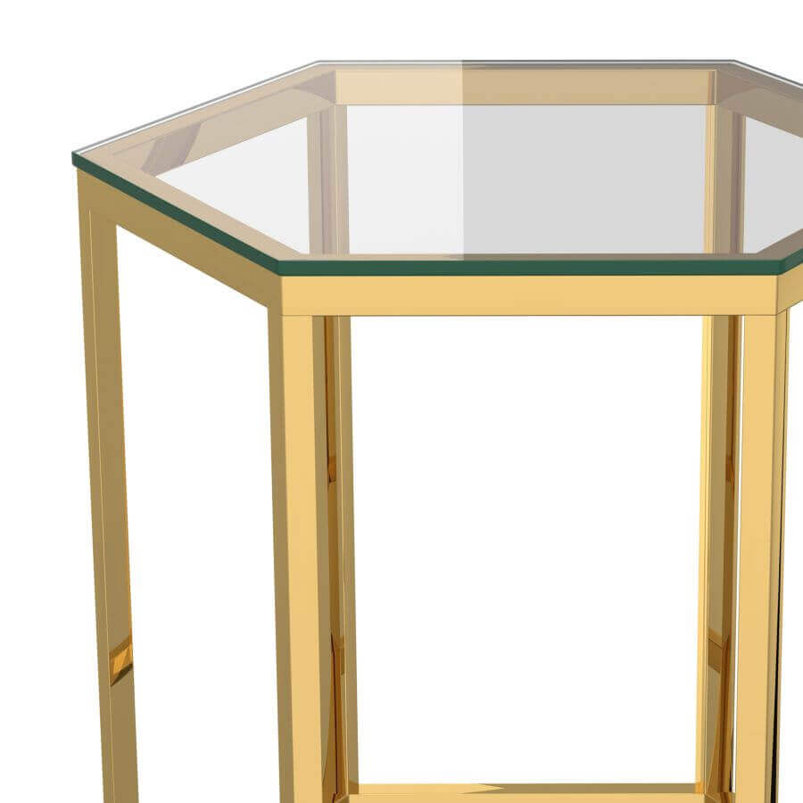 Fleur Accent Table in Gold or Silver (clearance)