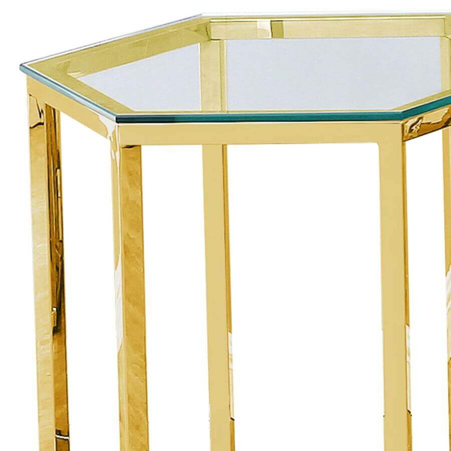 Fleur Accent Table in Gold or Silver (clearance)