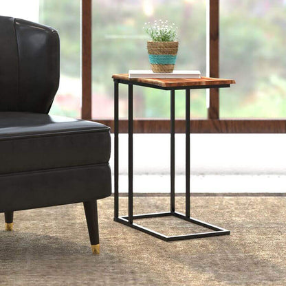 Jivin Accent Table in Natural and Black