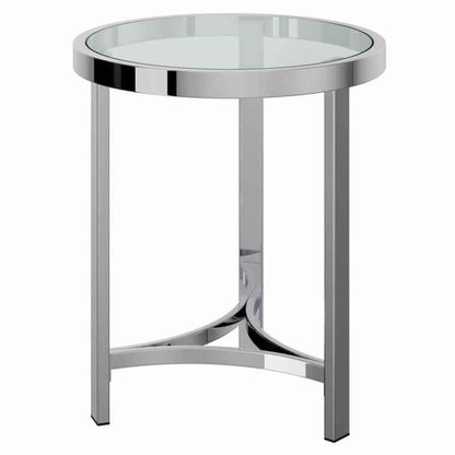 Strata Accent Table in Chrome (clearance)