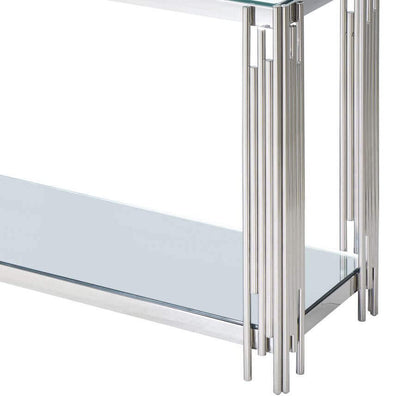 Estrel Console Table in Gold or Silver