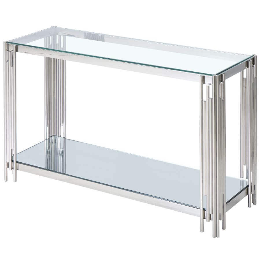 Estrel Console Table in Gold or Silver