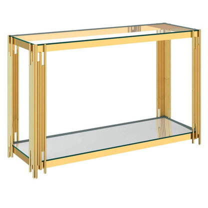 Estrel Console Table in Gold or Silver