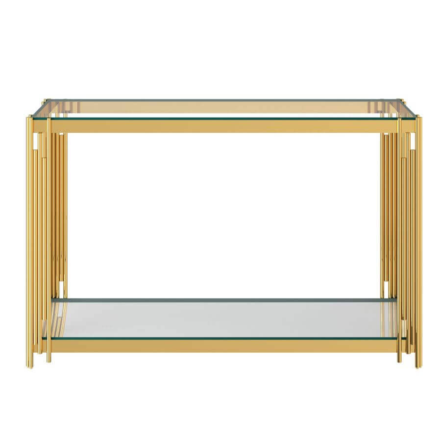 Estrel Console Table in Gold or Silver