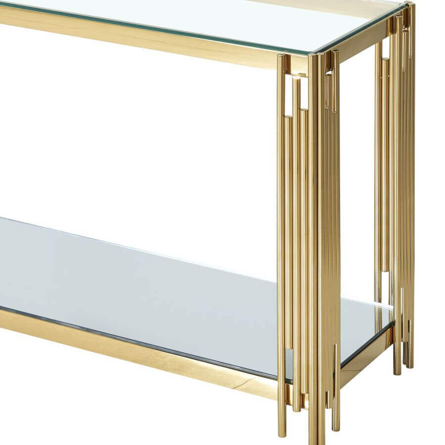 Estrel Console Table in Gold or Silver