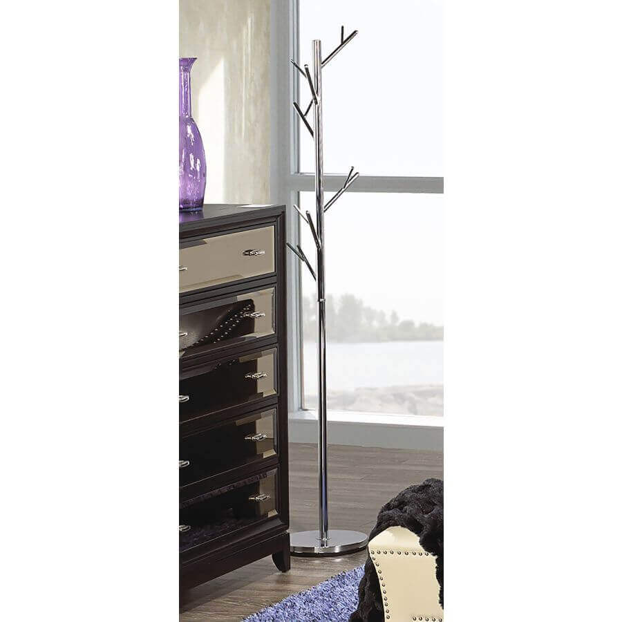 Orin Coat Rack in White or Chrome