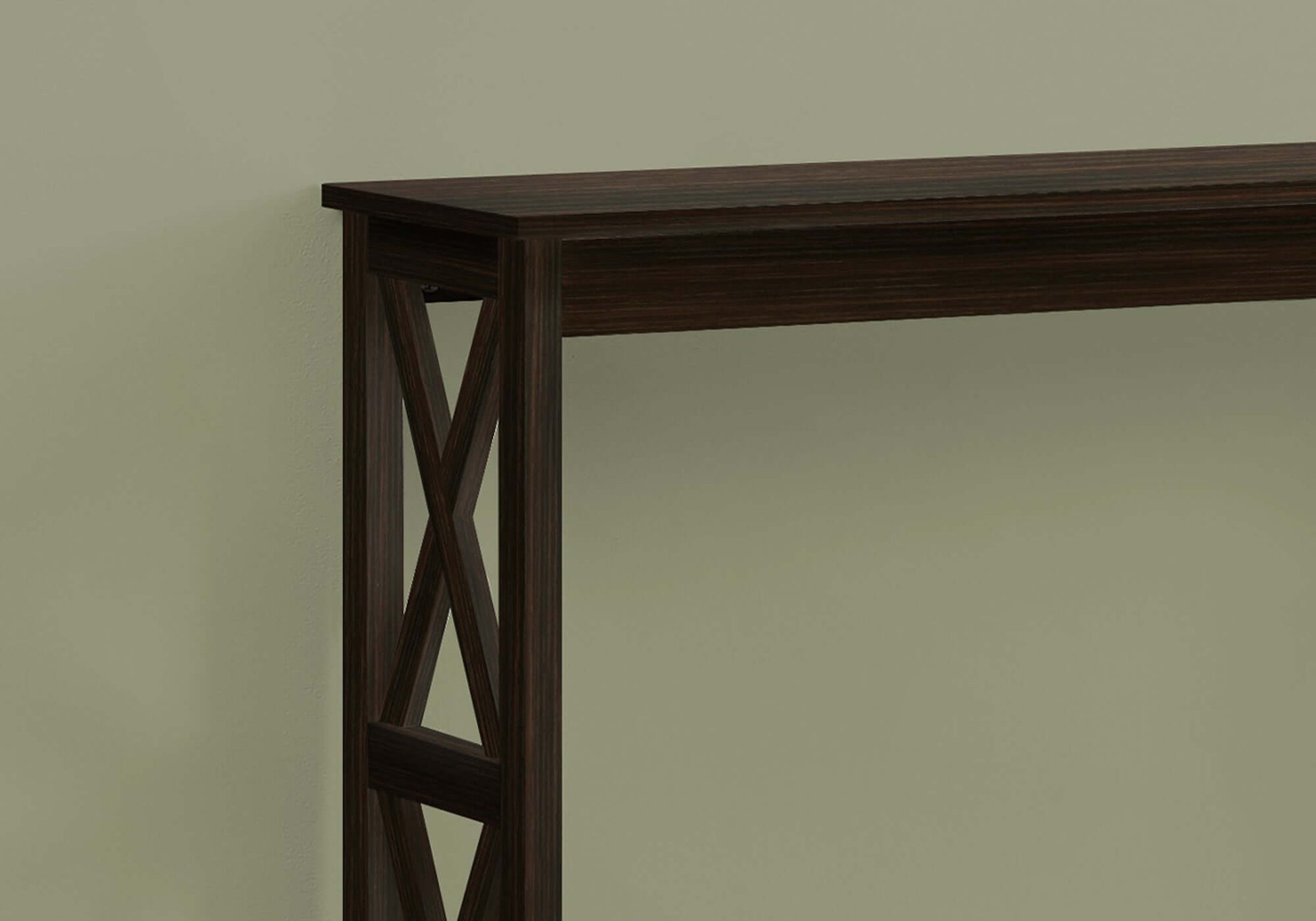 Monarch Specialties - Modern 48L Narrow Wood Console Table in Espresso Finish - I 2790