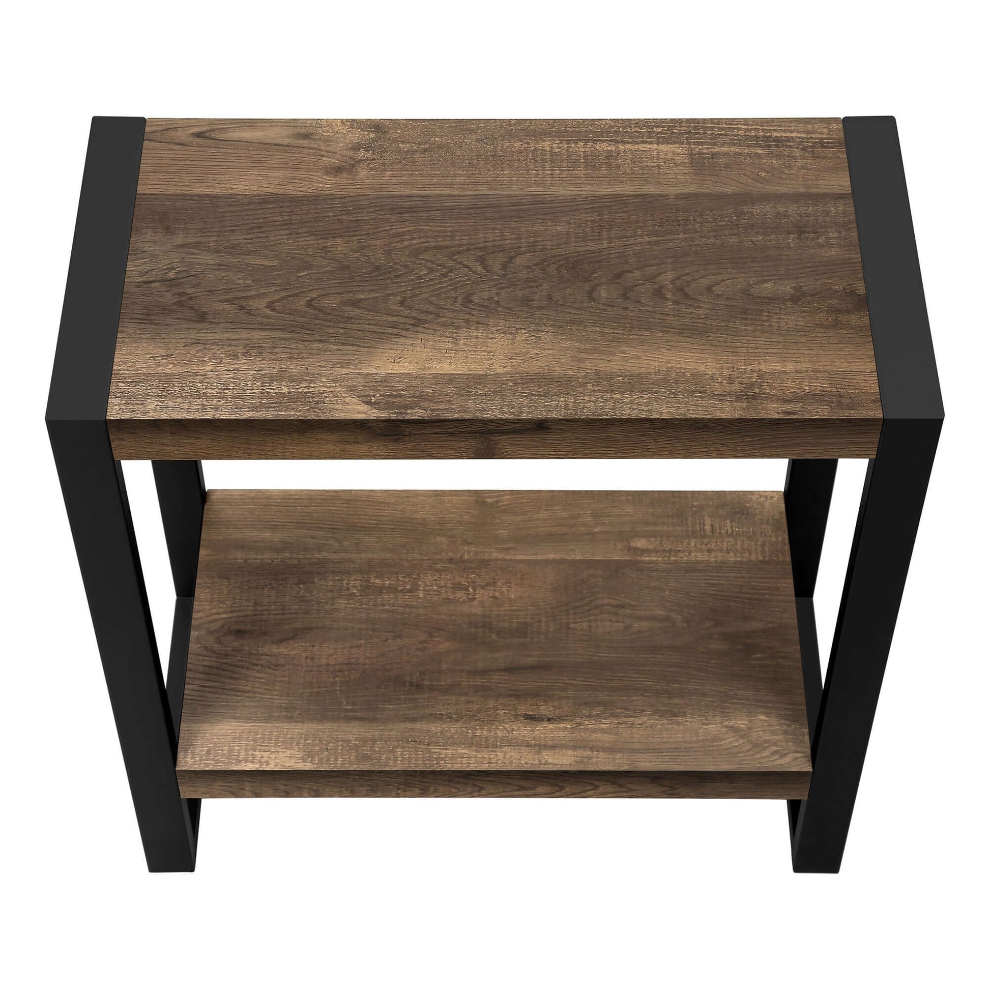 Monarch Specialties - Rustic Modern Rubberwood Bedroom End Table - I 2852