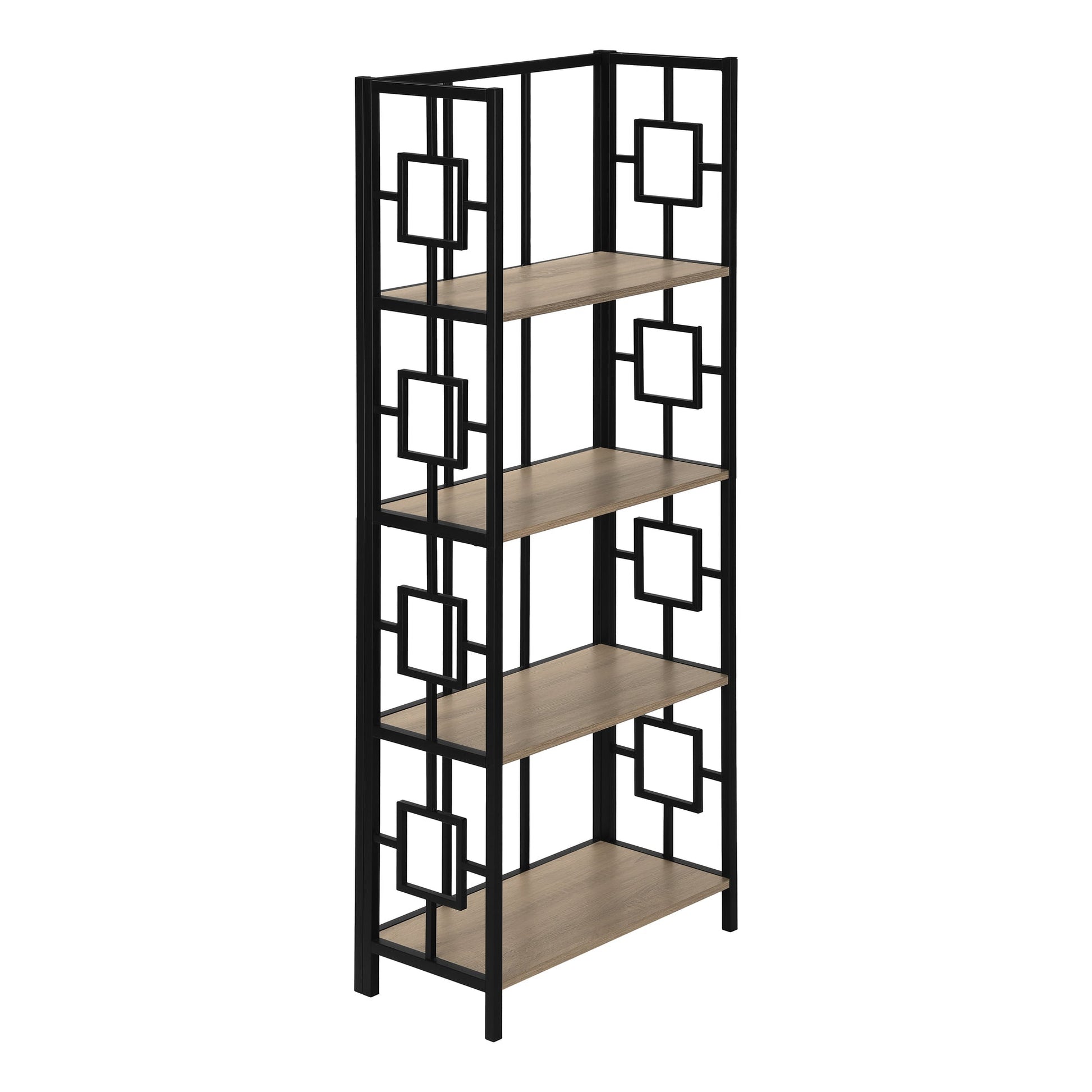 Monarch Specialties - 62"H Decorative Metal French Style Etagere Bedroom Bookcase - I 3615