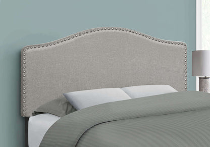 Bed – Full / Queen Size / Grey Linen Headboard Only