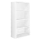 Monarch Specialties - Modern 48"H 4 Shelf Etagere Bookcase in White Finish - I 7059