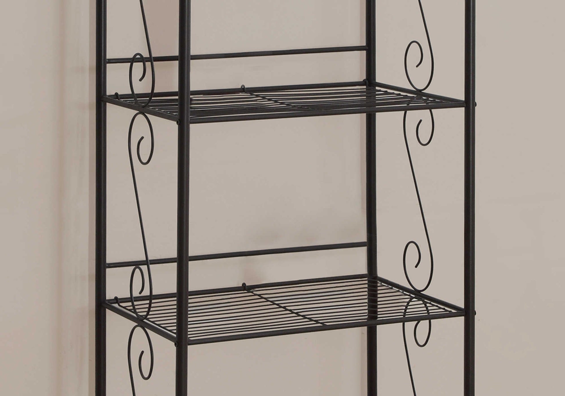 Monarch Specialties - 70"H 4-Tier 4 Shelf French Etagere Copper Metal Bedroom Bookcase - I 2103