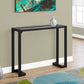Monarch Specialties - 42"L Metal Frame Glass Top Bedroom Accent Hall Console Table - I 2106