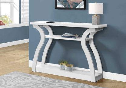 Monarch Specialties - 47"L Three-Tier Curved Base Bedroom Accent Hall Console Table - I 2438