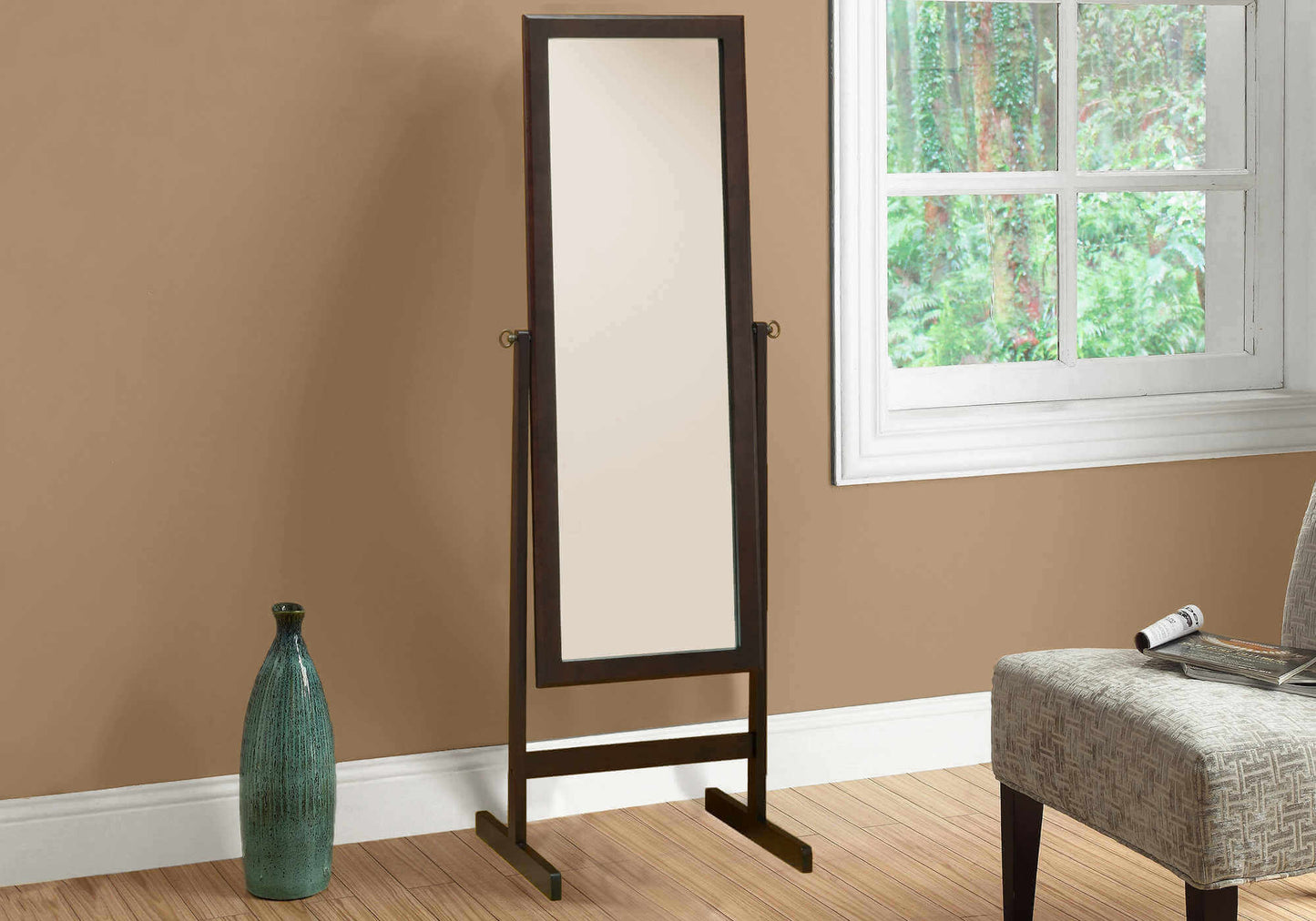 Mirror - 60"H / Espresso Wood Frame