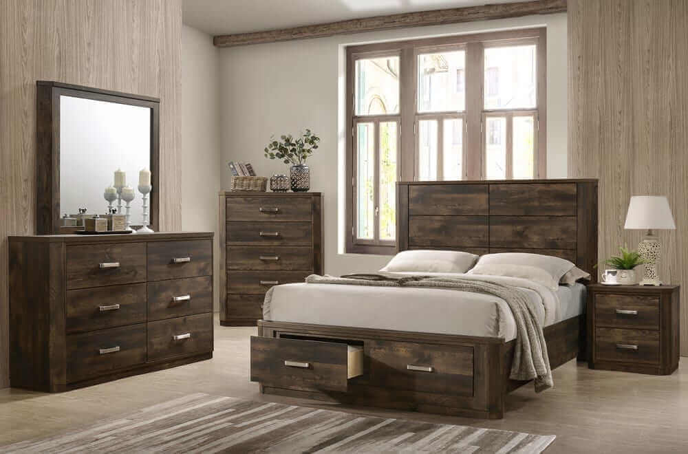 Olivia Walnut Haven Bedroom Set