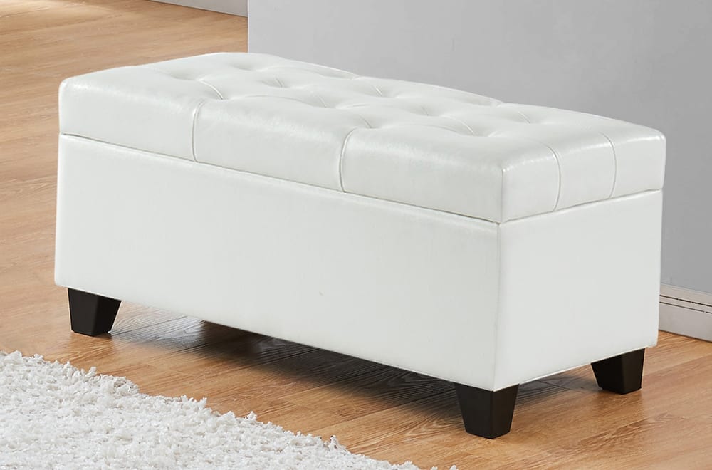 Titus Furniture - T826 Storage Bench - T826-WH