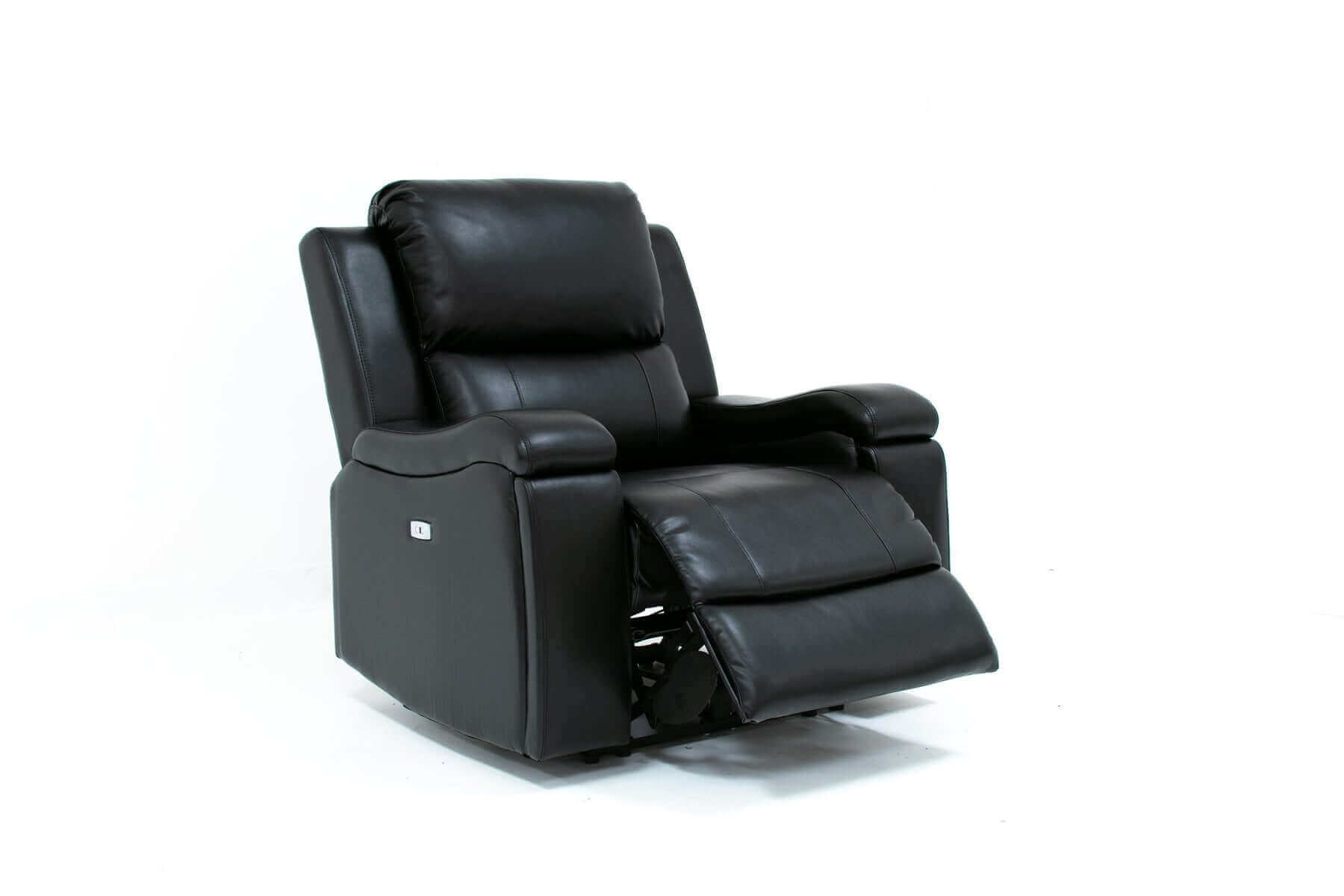 IF 8032 Chair Black Leather Gel Power Recliner Chair