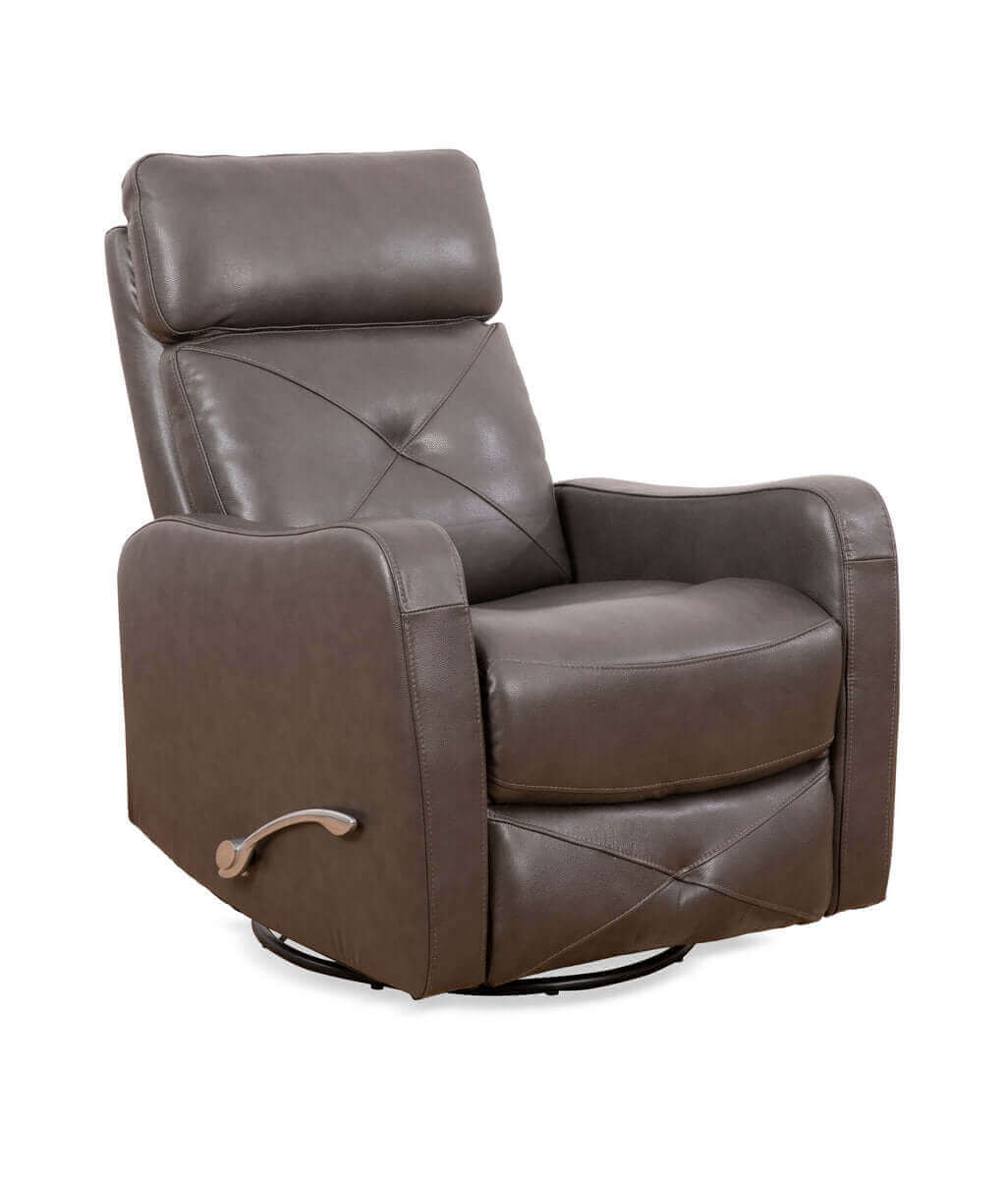 IF-6330 Recliner Soft Charcoal Leather Match Recliner Chair