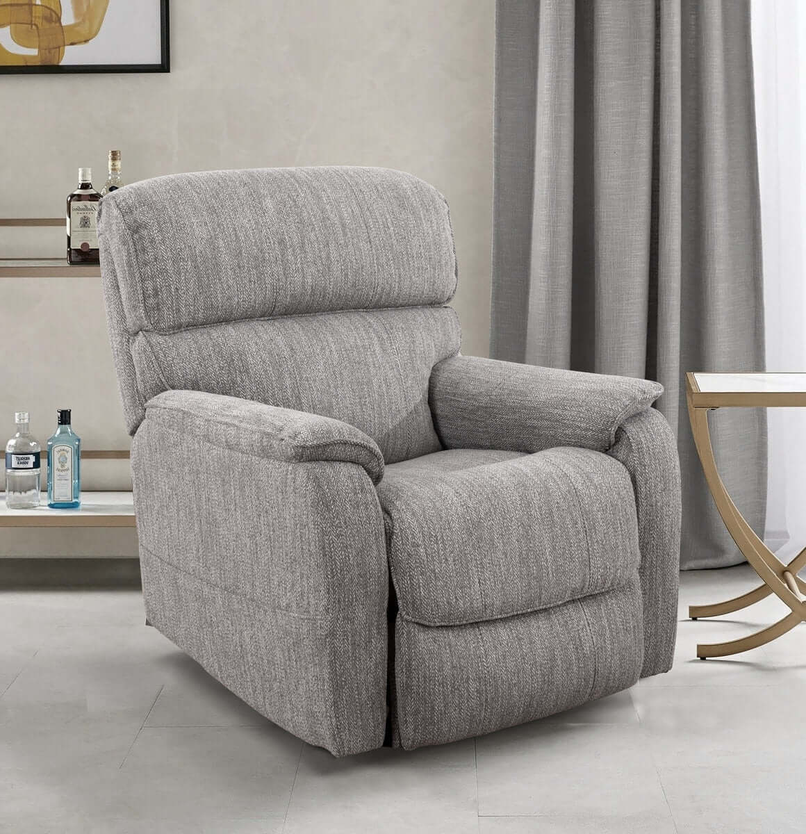 International Furniture Distribution Centre - Grey Fabric Lift Chair with Solid Hardwood Frame - IF 6360