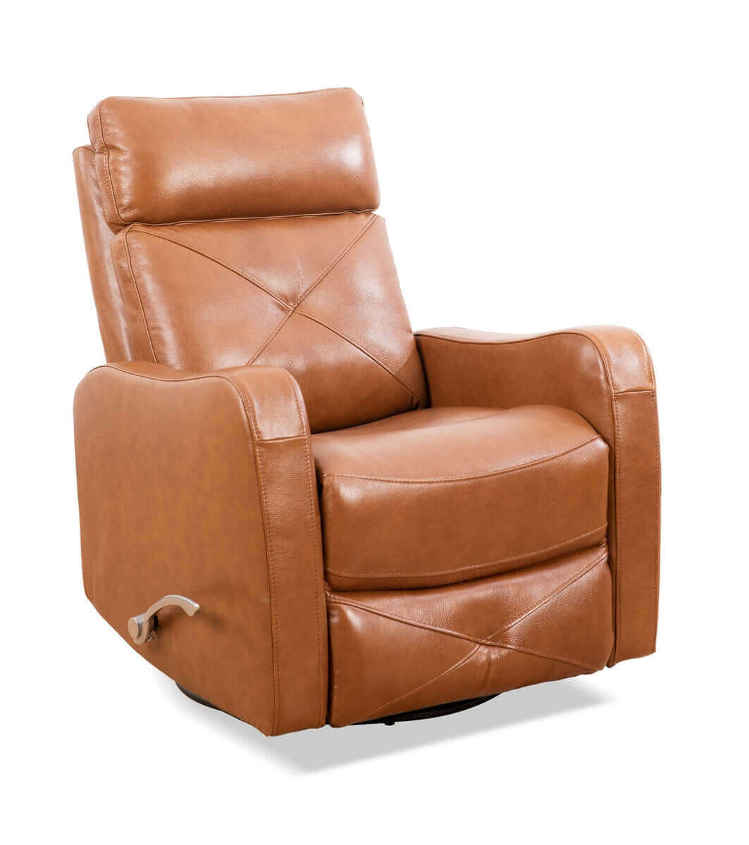 IF-6331 Recliner Soft Brown Leather Recliner Chair